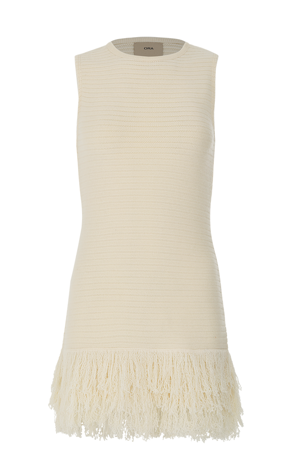 CREAM MINI DRESS B